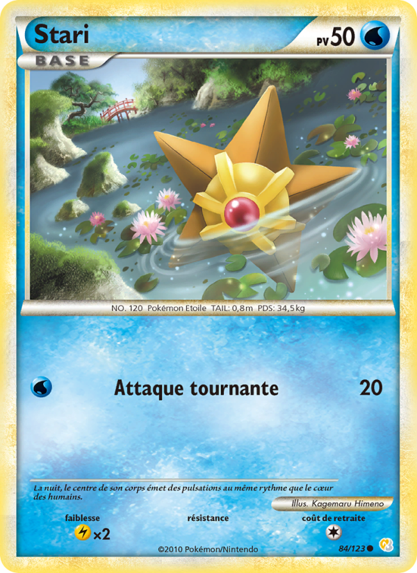 Stari 84 — HeartGold SoulSilver (French Pokémon TCG card)