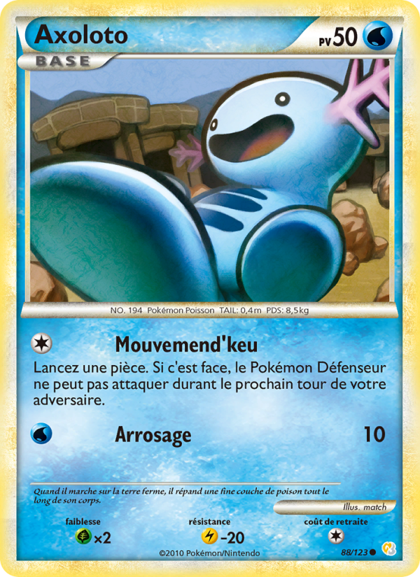 Axoloto 88 — HeartGold SoulSilver (French Pokémon TCG card)