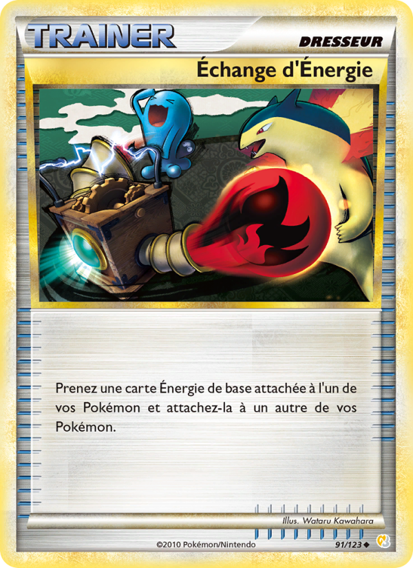 Échange d’Énergie 91 — HeartGold SoulSilver (French Pokémon TCG card)