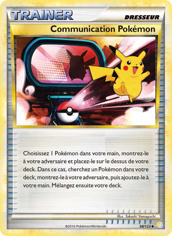 Communication Pokémon 98 — HeartGold SoulSilver (French Pokémon TCG card)