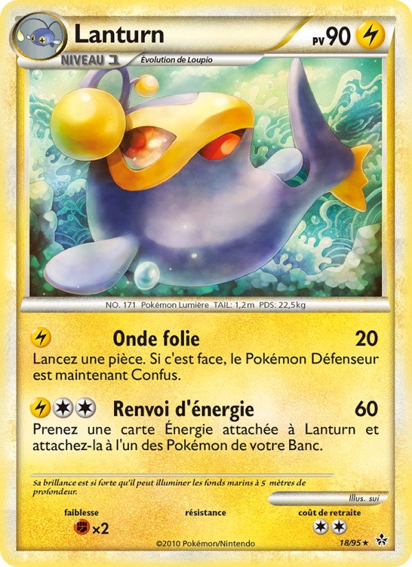 Lanturn 18 — Entfesselt (French Pokémon TCG card)