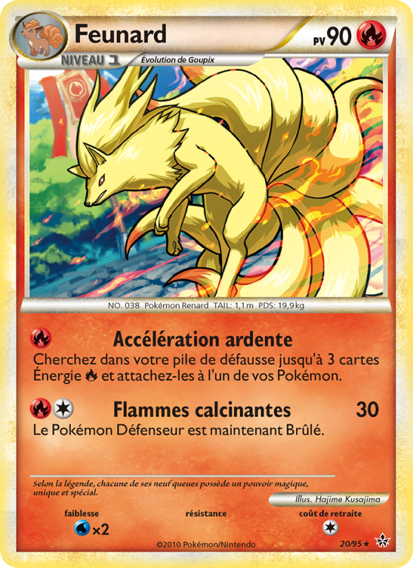 Feunard 20 — Entfesselt (French Pokémon TCG card)
