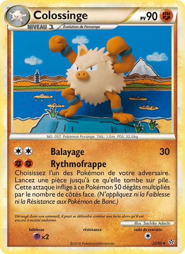 Colossinge 22 — Entfesselt (French Pokémon TCG card)