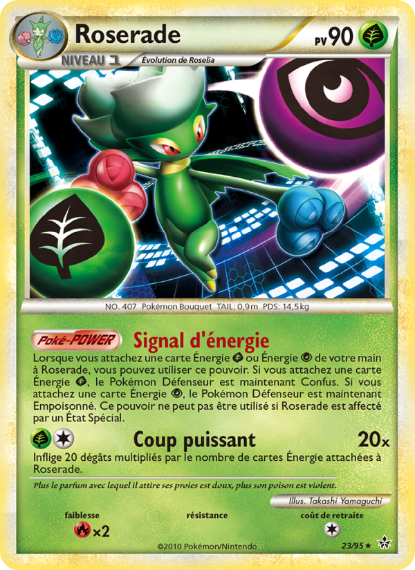 Roserade 23 — Entfesselt (French Pokémon TCG card)