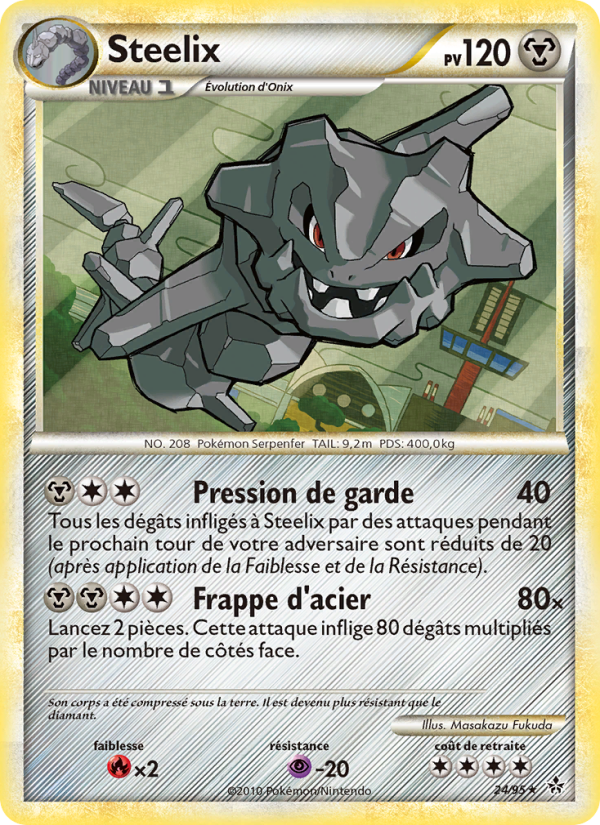 Steelix 24 — Entfesselt (French Pokémon TCG card)