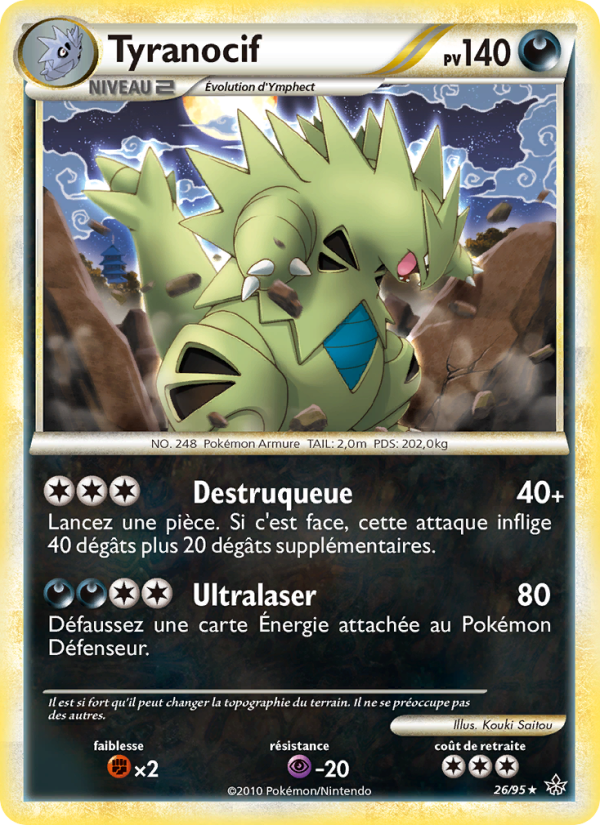 Tyranocif 26 — Entfesselt (French Pokémon TCG card)