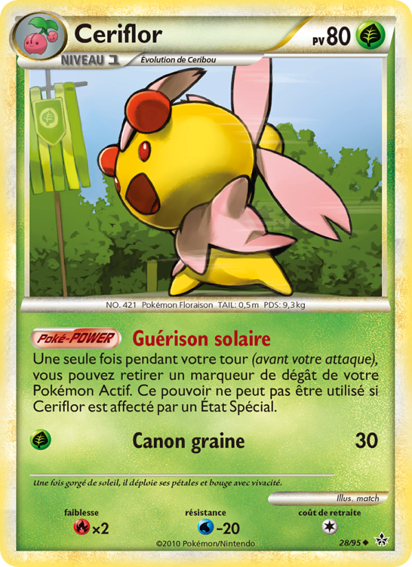 Ceriflor 28 — Entfesselt (French Pokémon TCG card)