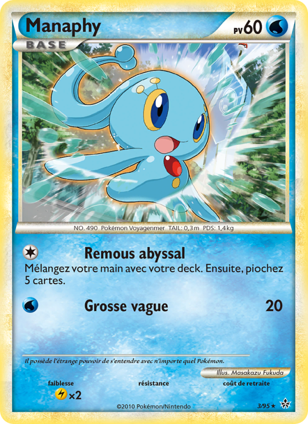 Manaphy 3 — Entfesselt (French Pokémon TCG card)