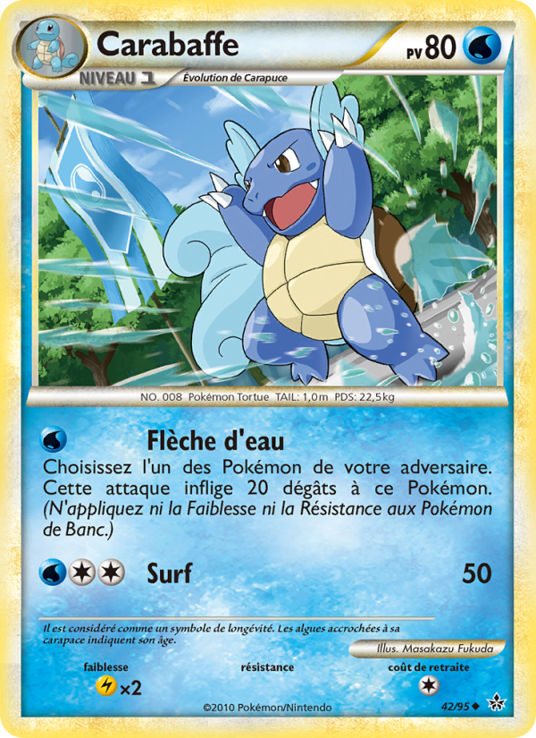 Carabaffe 42 — Entfesselt (French Pokémon TCG card)