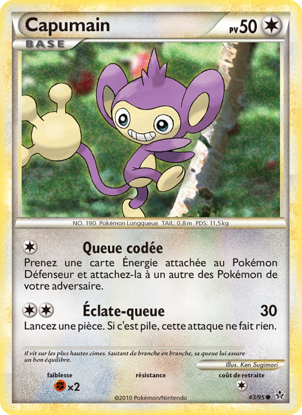 Capumain 43 — Entfesselt (French Pokémon TCG card)