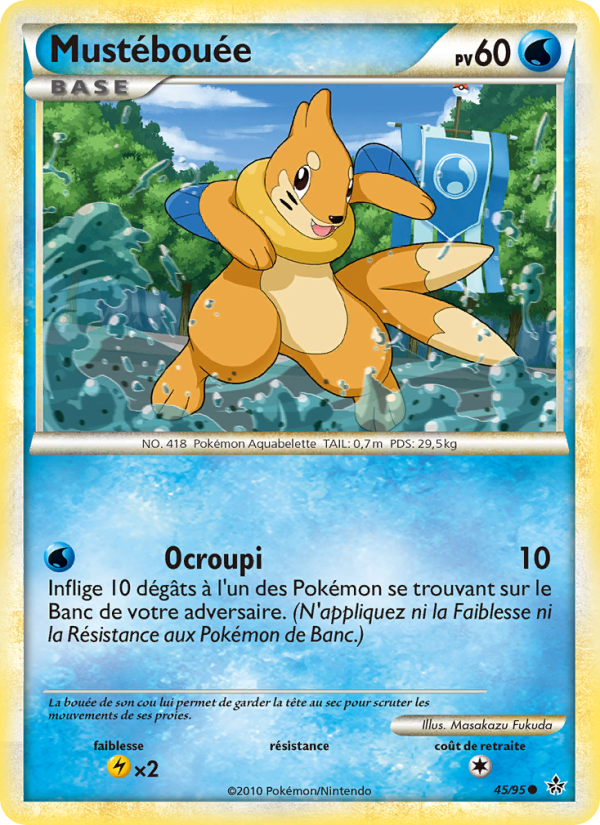 Mustébouée 45 — Entfesselt (French Pokémon TCG card)