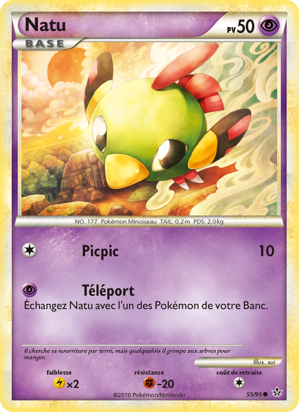 Natu 55 — Entfesselt (French Pokémon TCG card)