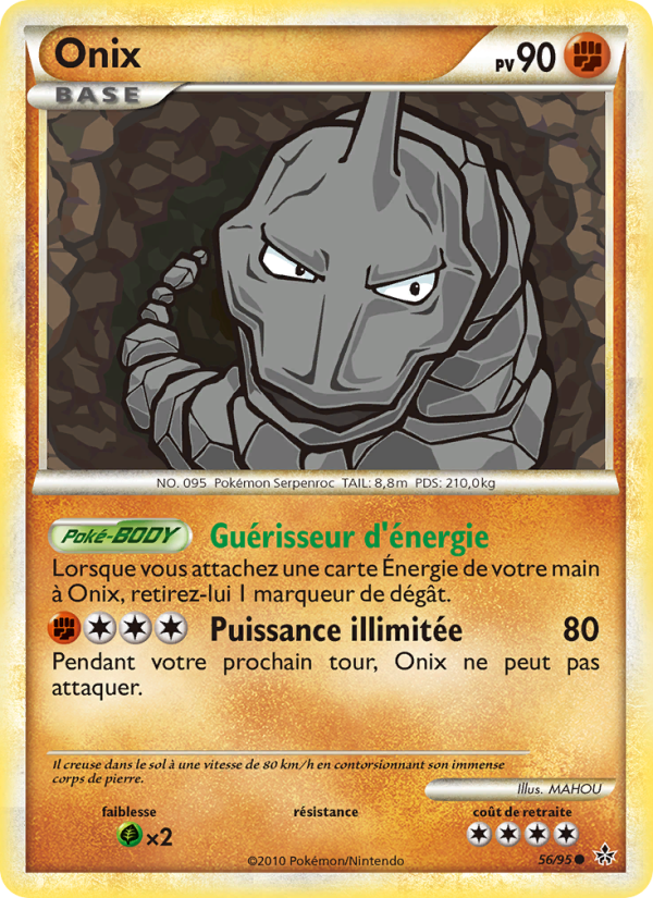 Onix 56 — Entfesselt (French Pokémon TCG card)