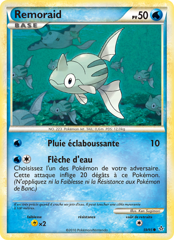 Remoraid 59 — Entfesselt (French Pokémon TCG card)