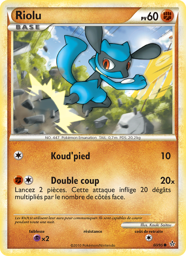 Riolu 60 — Entfesselt (French Pokémon TCG card)
