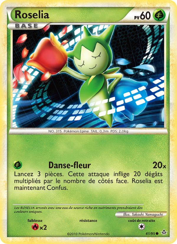 Roselia 61 — Entfesselt (French Pokémon TCG card)