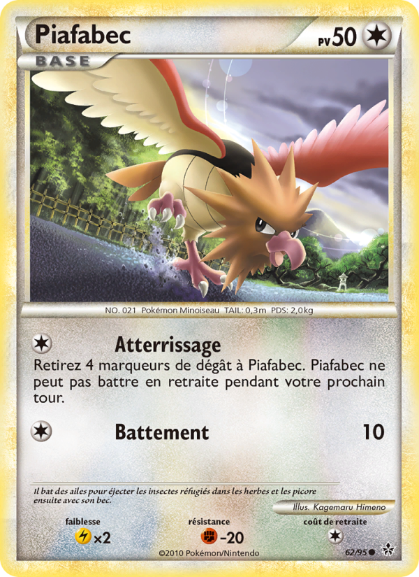 Piafabec 62 — Entfesselt (French Pokémon TCG card)