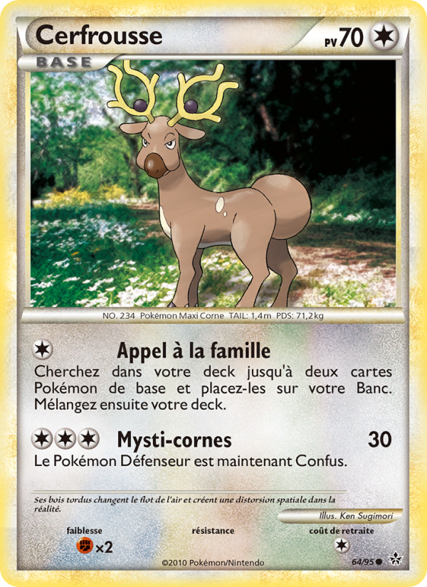 Cerfrousse 64 — Entfesselt (French Pokémon TCG card)