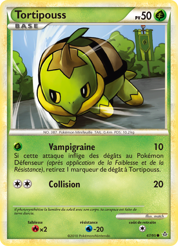 Tortipouss 67 — Entfesselt (French Pokémon TCG card)