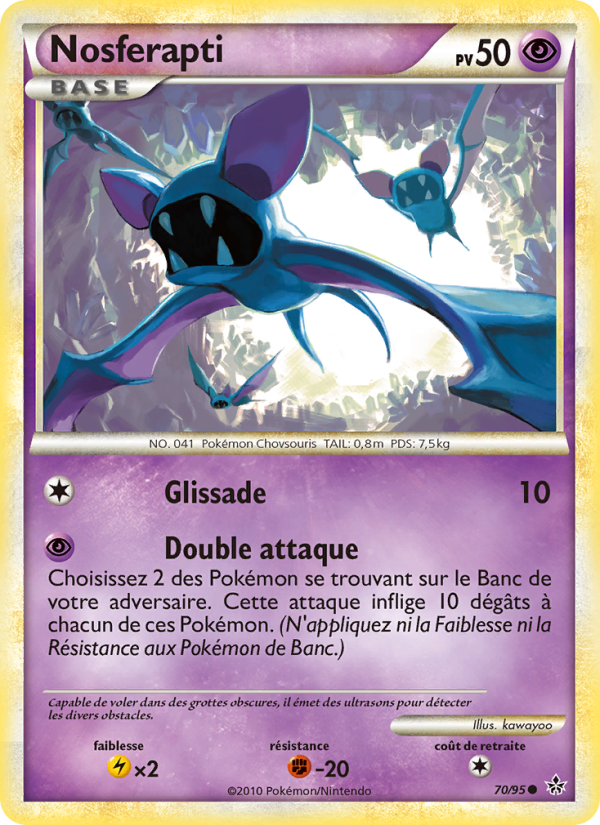 Nosferapti 70 — Entfesselt (French Pokémon TCG card)