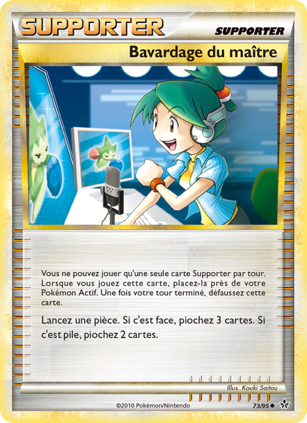 Bavardage du maître 73 — Entfesselt (French Pokémon TCG card)