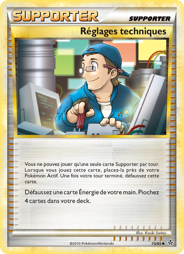 Réglages techniques 75 — Entfesselt (French Pokémon TCG card)
