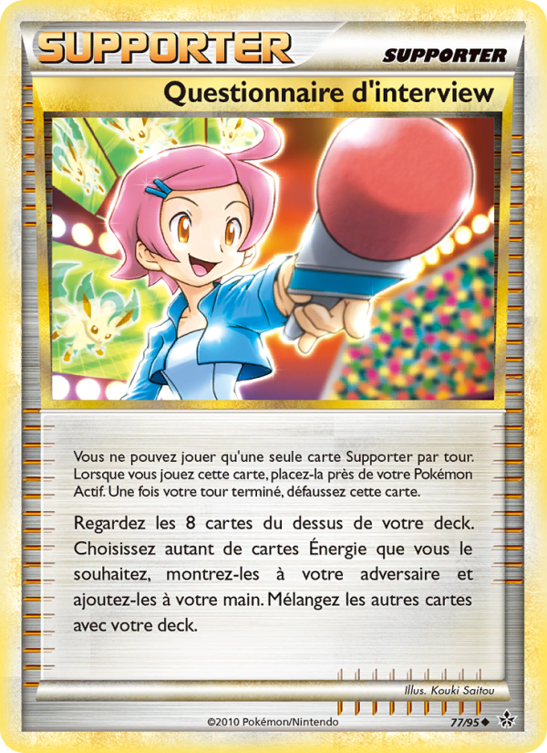 Questionnaire d’interview 77 — Entfesselt (French Pokémon TCG card)