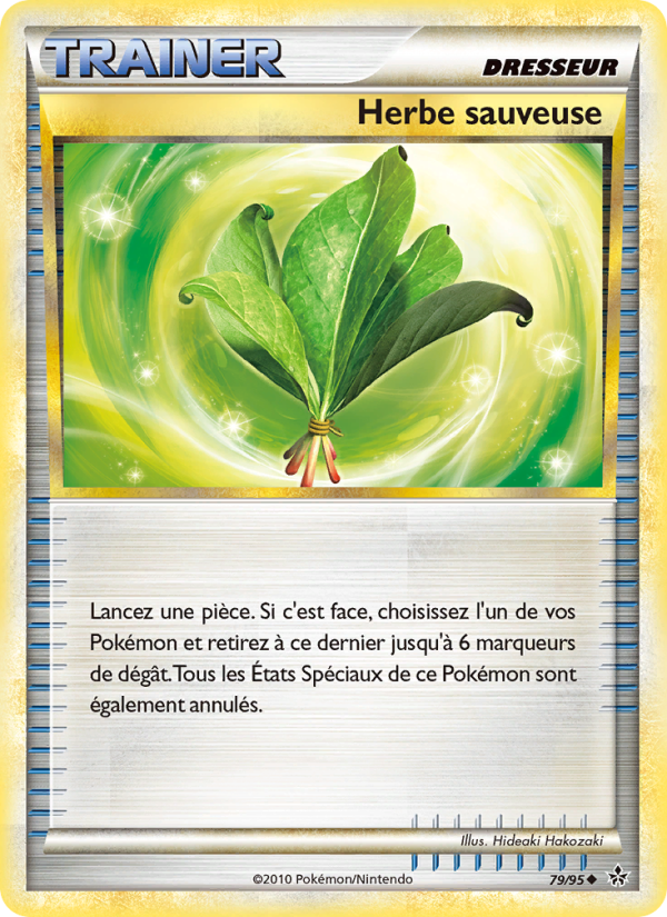 Herbe sauveuse 79 — Entfesselt (French Pokémon TCG card)