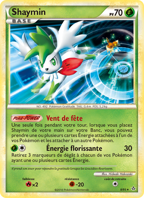Shaymin 8 — Entfesselt (French Pokémon TCG card)