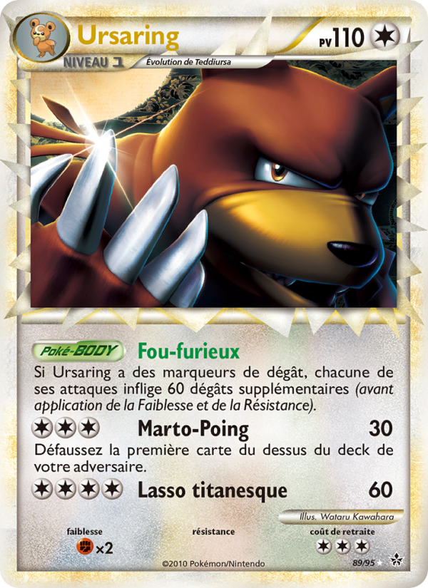 Ursaring 89 — Entfesselt (French Pokémon TCG card)