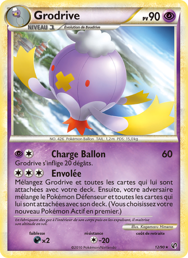 Grodrive 12 — Unerschrocken (French Pokémon TCG card)