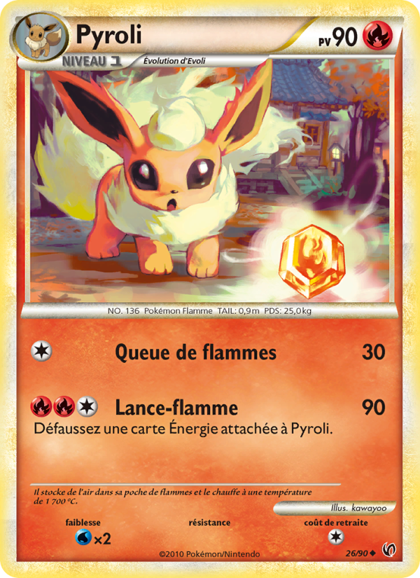Pyroli 26 — Unerschrocken (French Pokémon TCG card)