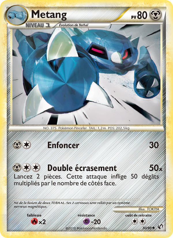Metang 30 — Unerschrocken (French Pokémon TCG card)