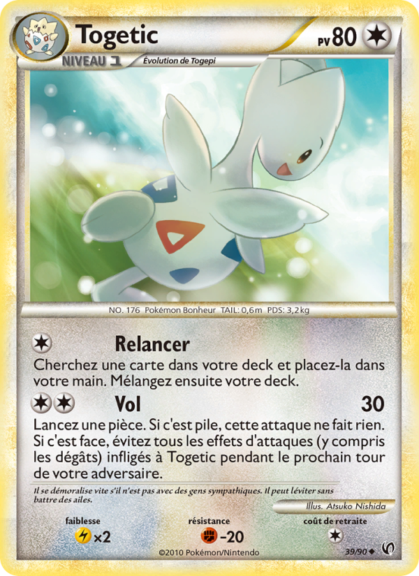 Togetic 39 — Unerschrocken (French Pokémon TCG card)