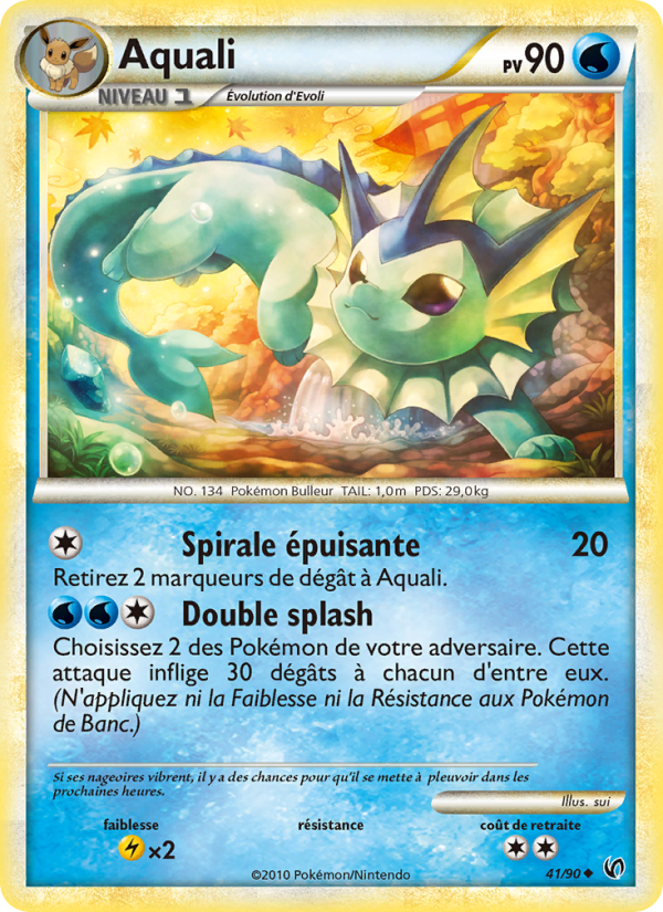 Aquali 41 — Unerschrocken (French Pokémon TCG card)