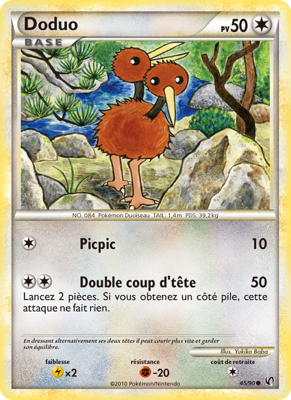 Doduo 45 — Unerschrocken (French Pokémon TCG card)