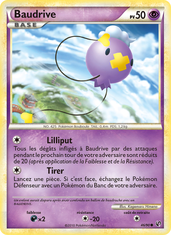 Baudrive 46 — Unerschrocken (French Pokémon TCG card)