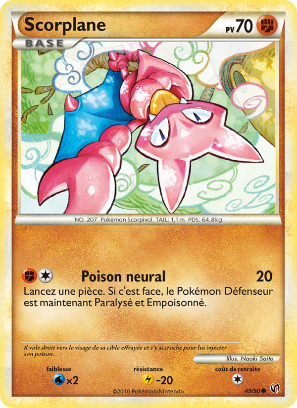 Scorplane 49 — Unerschrocken (French Pokémon TCG card)