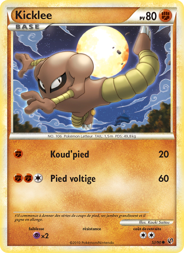 Kicklee 52 — Unerschrocken (French Pokémon TCG card)