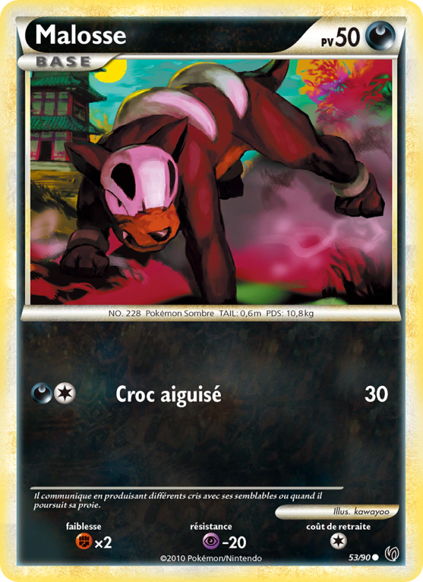 Malosse 53 — Unerschrocken (French Pokémon TCG card)