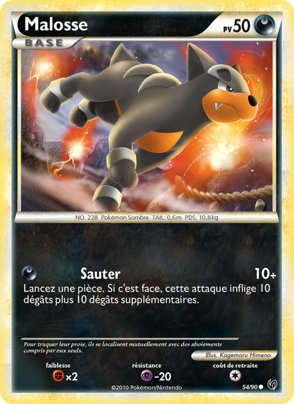 Malosse 54 — Unerschrocken (French Pokémon TCG card)
