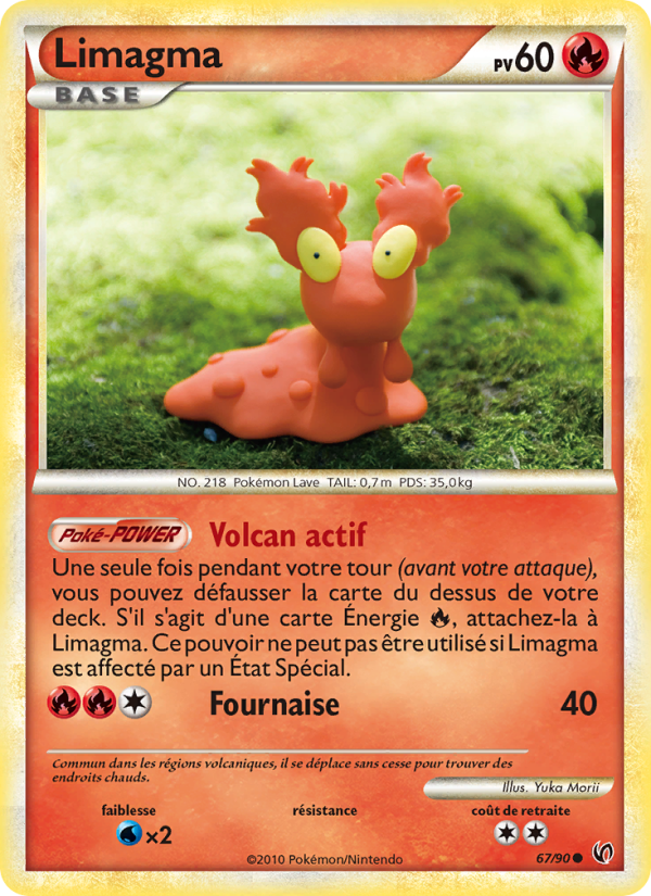 Limagma 67 — Unerschrocken (French Pokémon TCG card)