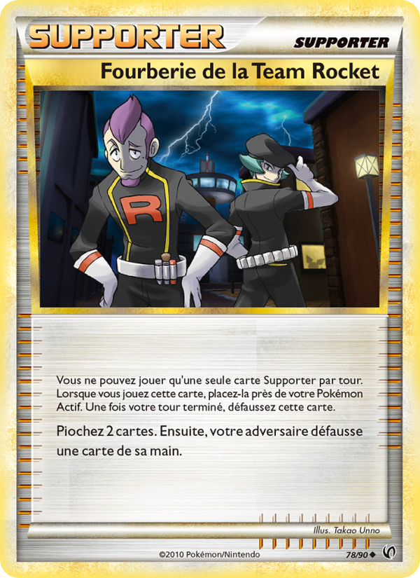 Fourberie de la Team Rocket 78 — Unerschrocken (French Pokémon TCG card)