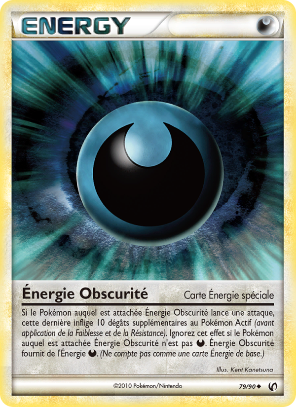 Énergie Obscurité 79 — Unerschrocken (French Pokémon TCG card)