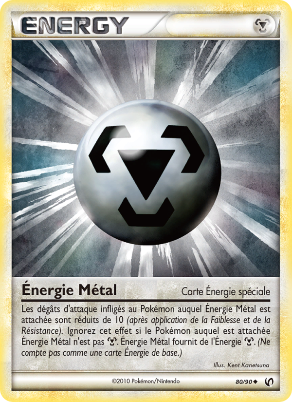 Énergie Métal 80 — Unerschrocken (French Pokémon TCG card)