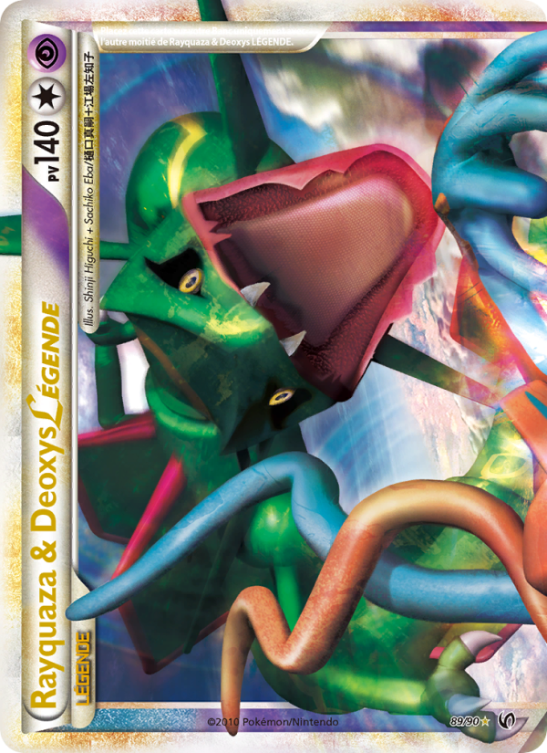 Rayquaza & Deoxys LÉGENDE 89 — Unerschrocken (French Pokémon TCG card)