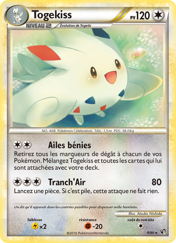 Togekiss 9 — Unerschrocken (French Pokémon TCG card)