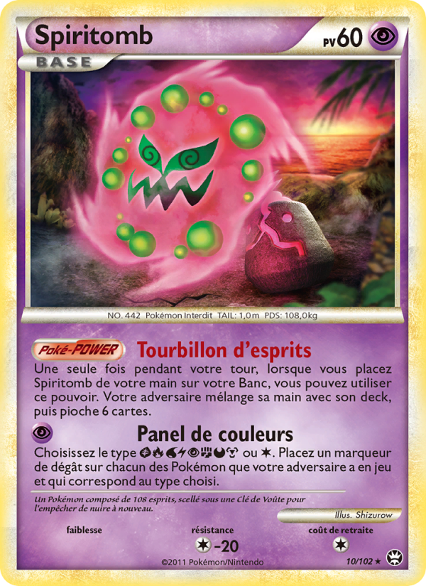 Spiritomb 10 — Triumphant (French Pokémon TCG card)