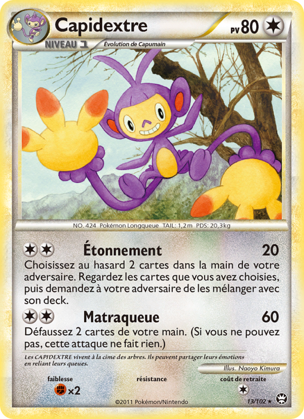 Capidextre 13 — Triumphant (French Pokémon TCG card)