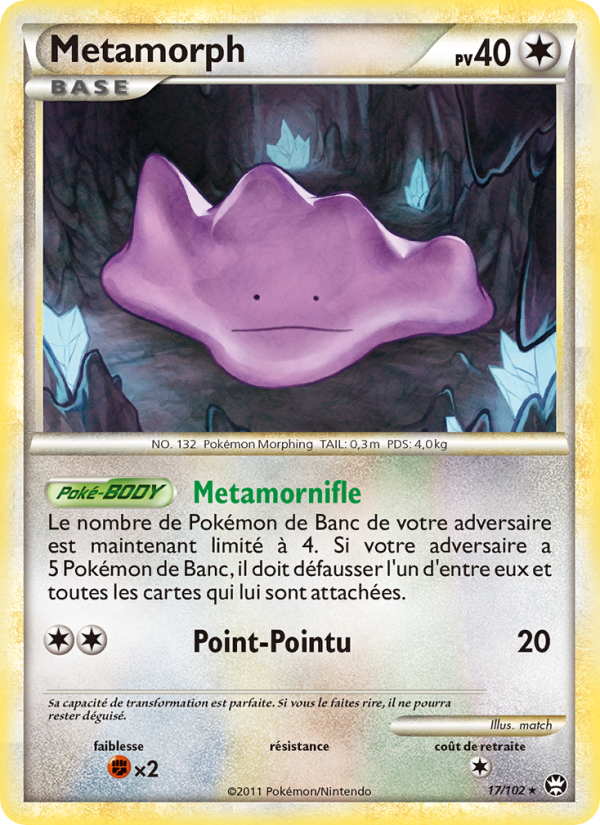 Metamorph 17 — Triumphant (French Pokémon TCG card)